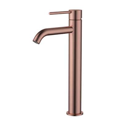MODERN NATIONAL STAR MINI HIGH RISE LEAD FREE TALL BASIN MIXER 308MM CHAMPAGNE