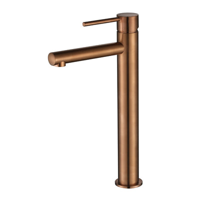 MODERN NATIONAL STAR MINI HIGH RISE TALL BASIN MIXER 308MM CHAMPAGNE