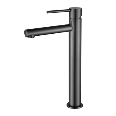 MODERN NATIONAL STAR MINI HIGH RISE TALL BASIN MIXER 308MM GUN METAL