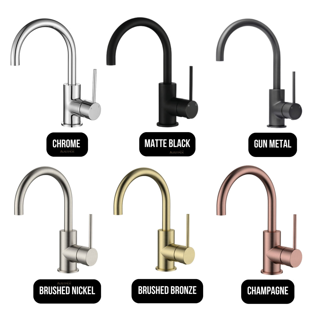 MODERN NATIONAL STAR MINI KITCHEN MIXER 241MM CHAMPAGNE