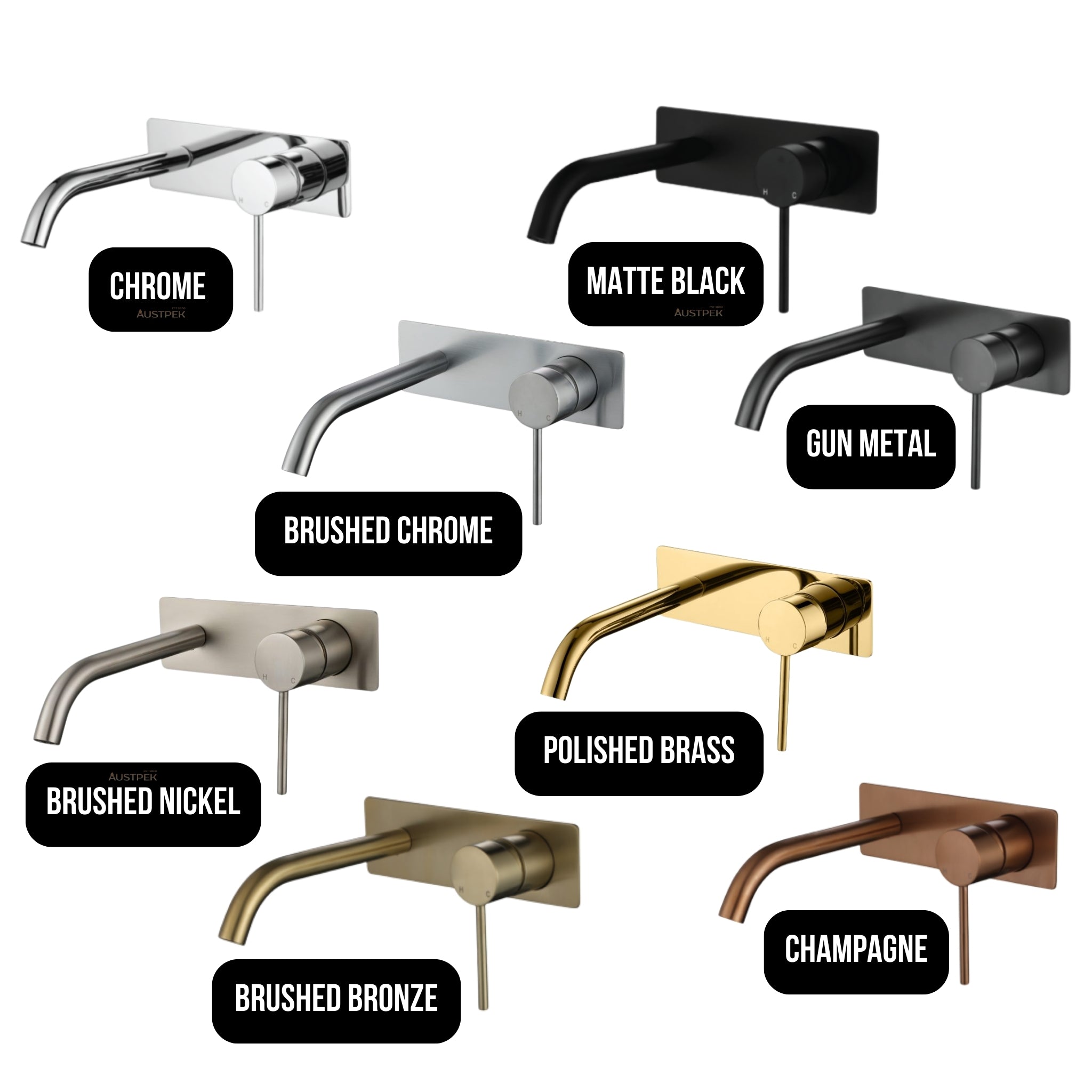 MODERN NATIONAL STAR MINI WALL COMBINATION 200MM BRUSHED BRONZE