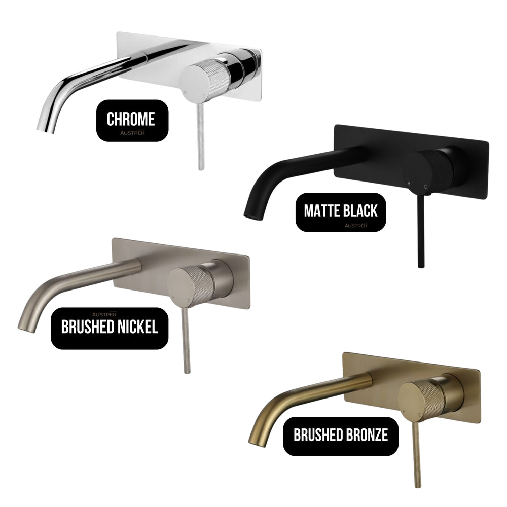 MODERN NATIONAL STAR MINI WALL COMBINATION WITH KNURLED HANDLE 200MM BRUSHED BRONZE