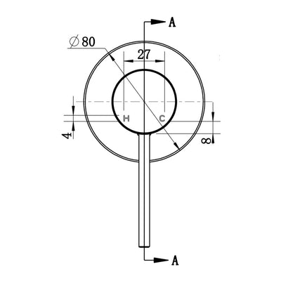 MODERN NATIONAL STAR MINI SHOWER MIXER TRIM KIT WITH UNIVERSAL BODY CHAMPAGNE
