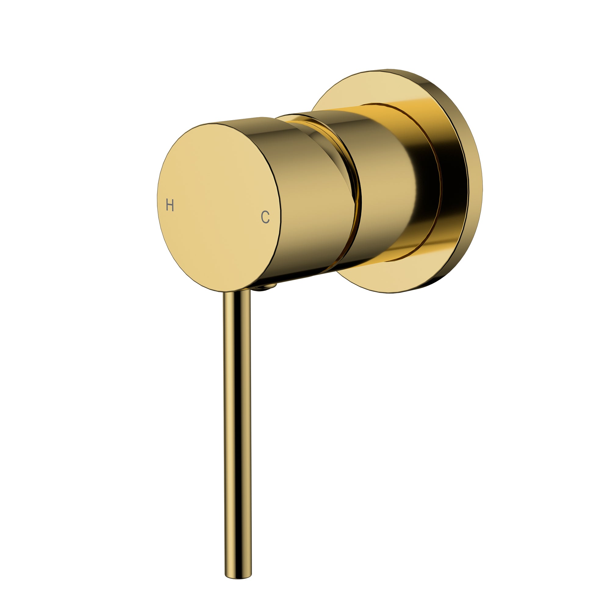 MODERN NATIONAL STAR MINI SHOWER MIXER TRIM KIT WITH UNIVERSAL BODY POLISHED BRASS
