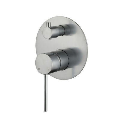 MODERN NATIONAL STAR MINI SHOWER DIVERTER MIXER 130MM BRUSHED CHROME