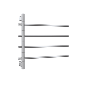 THERMOGROUP SWIVEL HEATED TOWEL RAIL POLISHED STAINLESS STEEL 595MM