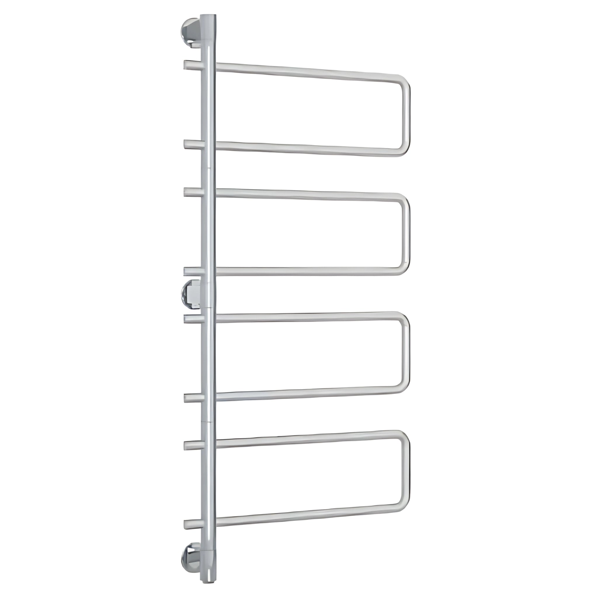 THERMOGROUP ROUND SWIVEL HEATED TOWEL RAIL POLISHED STAINLESS STEEL 1260MM