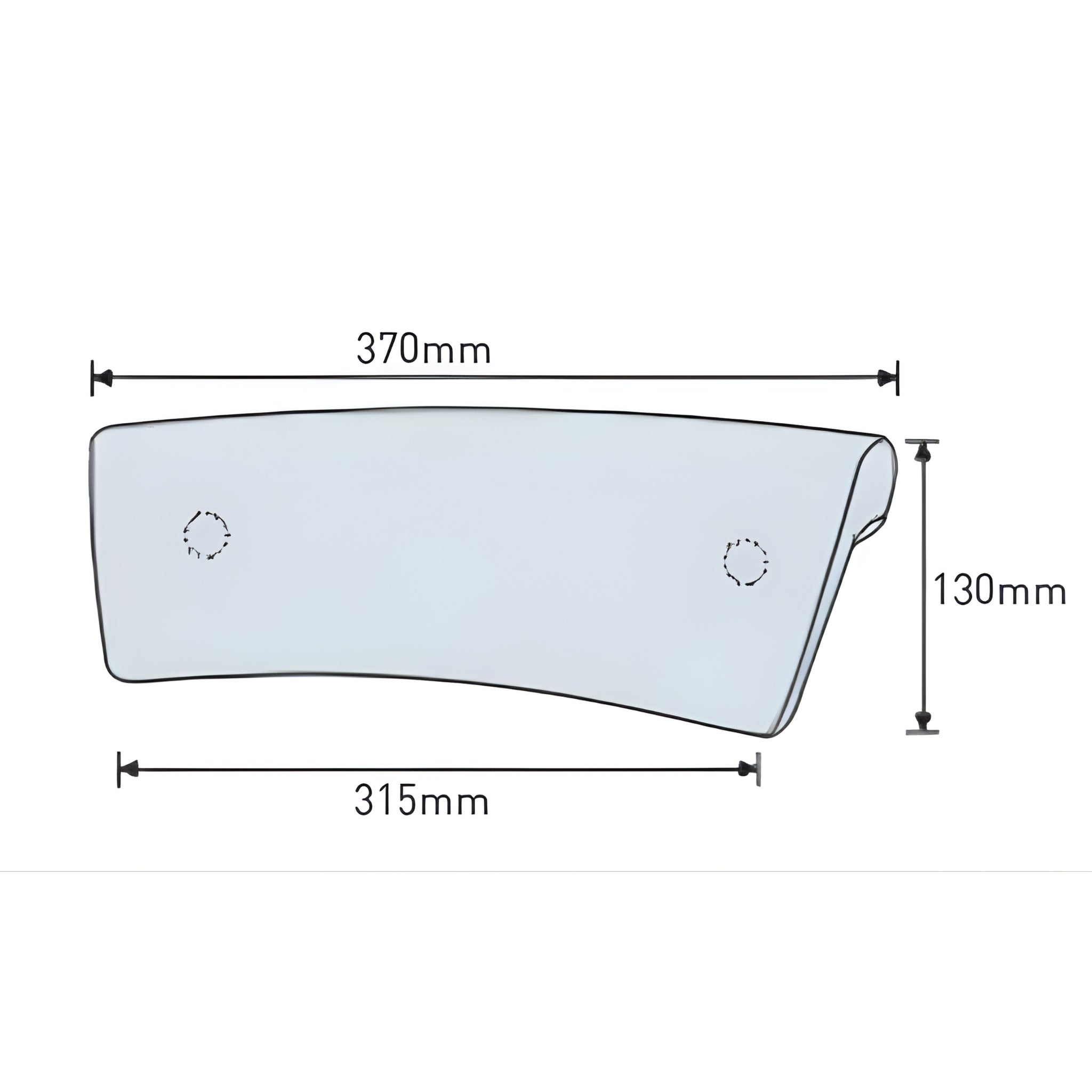 DECINA SIA BATH PILLOW HEADREST 375MM BLACK