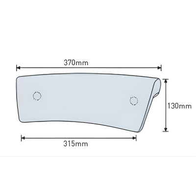 DECINA SIA BATH PILLOW HEADREST 375MM BLACK