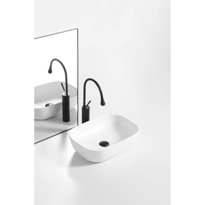 RIVA SANDY ABOVE COUNTER BASIN GLOSS WHITE 460MM