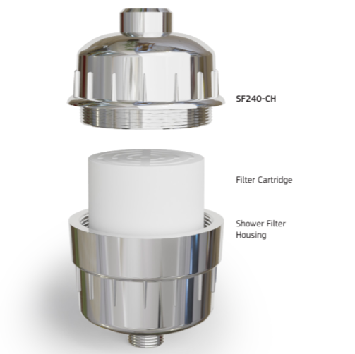 PURETEC DOUBLE LIFE SHOWER FILTER 118MM CHROME