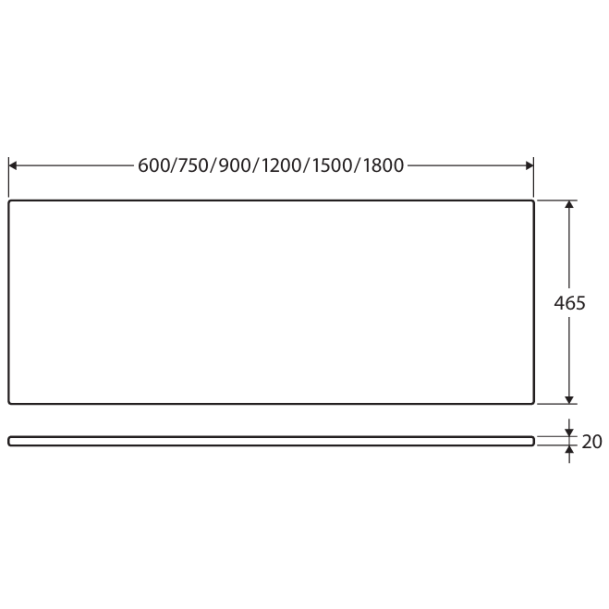 FIENZA URBAN CRETE SILICA FREE RECTANGULAR STONE BENCHTOP (AVAILABLE IN 600MM, 750MM, 900MM, 1200MM, 1500MM AND 1800MM)