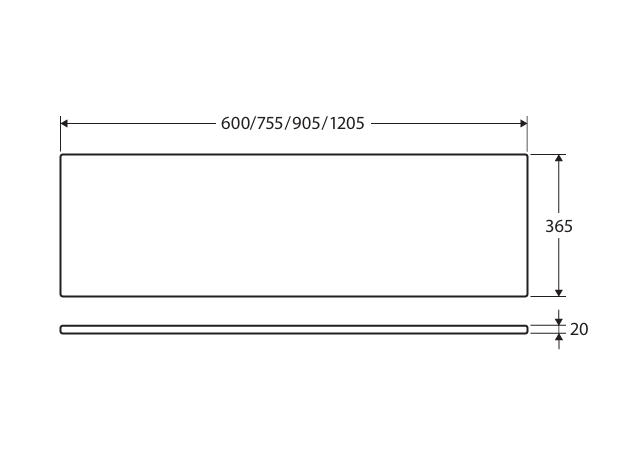 FIENZA ROMAN SAND SILICA FREE RECTANGULAR STONE BENCHTOP (AVAILABLE IN 750MM, 900MM AND 1200MM)