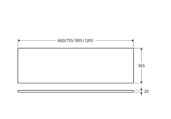 FIENZA URBAN CRETE SILICA FREE RECTANGULAR STONE BENCHTOP (AVAILABLE IN 900MM AND 1200MM)