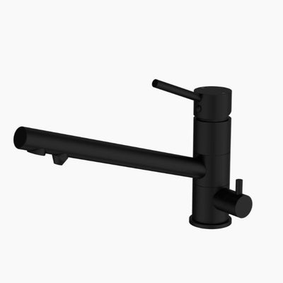 NERO DOLCE LEAD FREE THREE-WAY KITCHEN MIXER 165MM MATTE BLACK