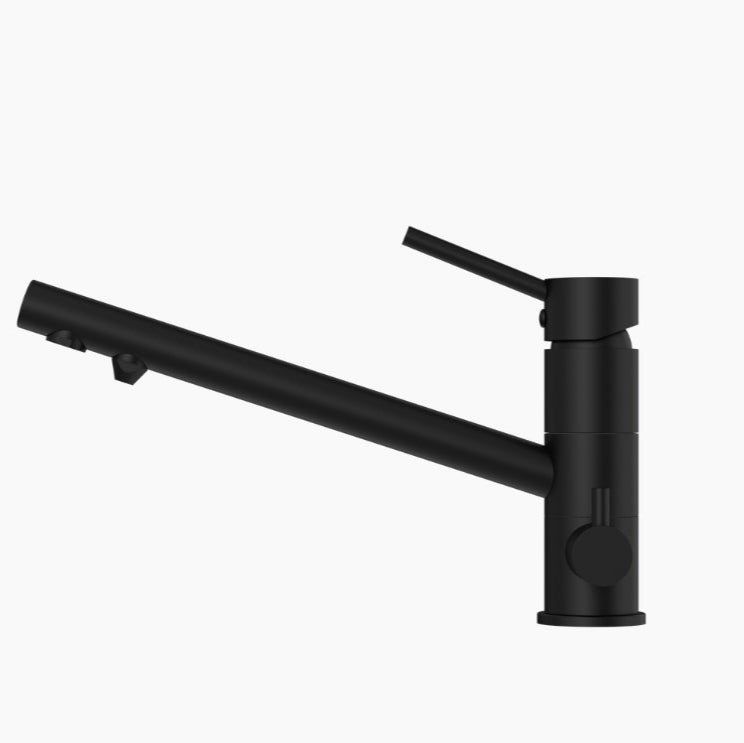 NERO DOLCE LEAD FREE THREE-WAY KITCHEN MIXER 165MM MATTE BLACK