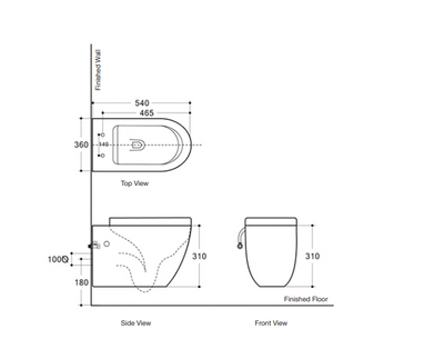 BELBAGNO ALEXANDER-R WALL HUNG PAN GLOSS WHITE