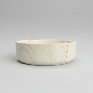 CLAYA ROUND ABOVE COUNTER BASIN MATTE STONE MARBLE LOOK 400MM
