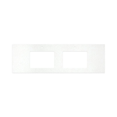 FIENZA SNOWFLAKE RECTANGULAR SOLID SURFACE BENCHTOP WITH DOUBLE UNDERMOUNT BASIN HOLES (AVAILABLE IN 1500MM AND 1800MM)