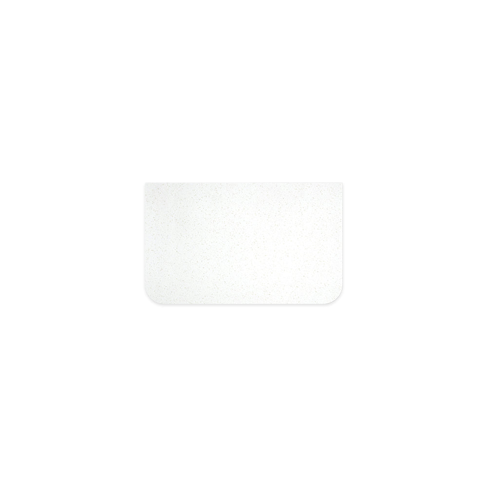 FIENZA SNOWFLAKE CURVED SOLID SURFACE BENCHTOP (AVAILABLE IN 750MM, 900MM, 1200MM AND 1500MM)