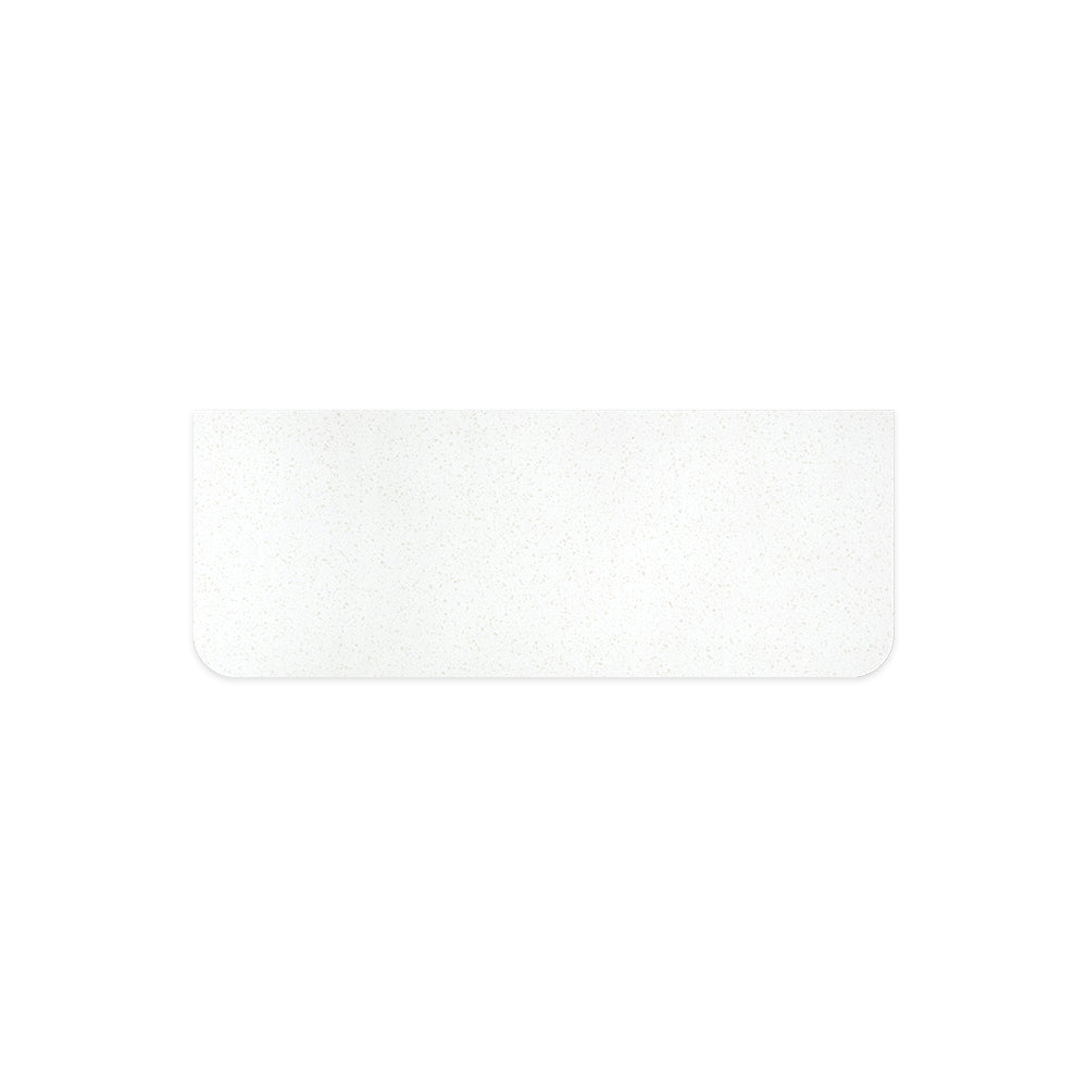 FIENZA SNOWFLAKE CURVED SOLID SURFACE BENCHTOP (AVAILABLE IN 750MM, 900MM, 1200MM AND 1500MM)