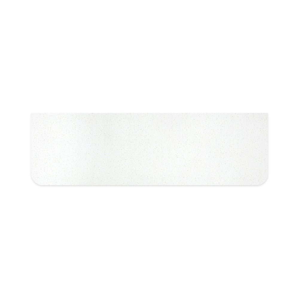 FIENZA SNOWFLAKE CURVED SOLID SURFACE BENCHTOP (AVAILABLE IN 750MM, 900MM, 1200MM AND 1500MM)