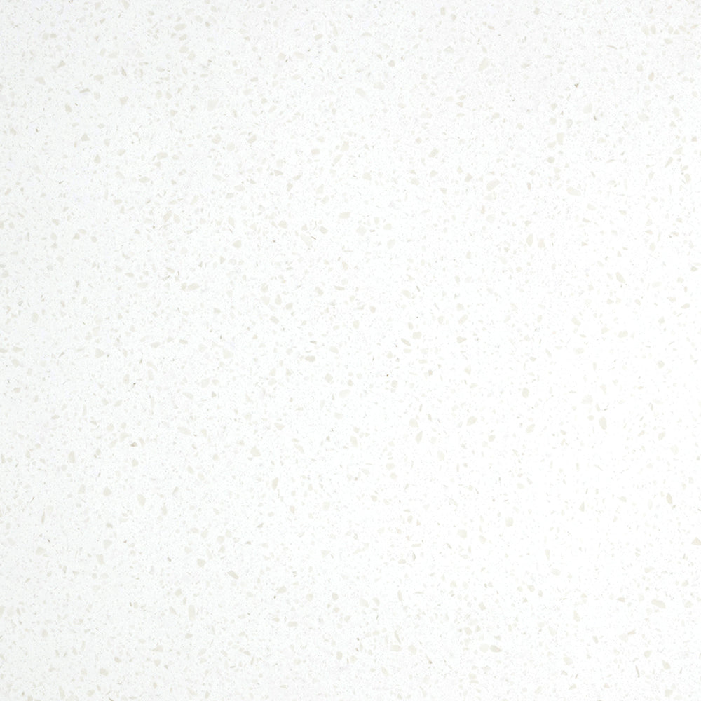 FIENZA SNOWFLAKE RECTANGULAR SOLID SURFACE BENCHTOP WITH DOUBLE UNDERMOUNT BASIN HOLES (AVAILABLE IN 1500MM AND 1800MM)