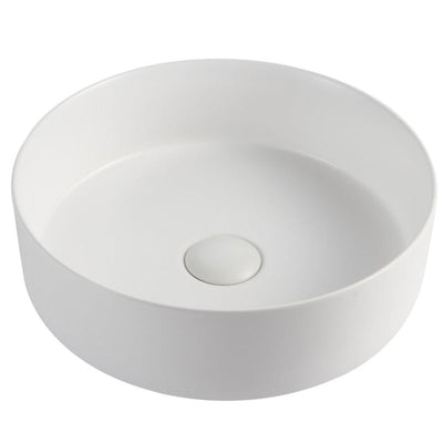 MERCIO SPIN ROUND ABOVE COUNTER BASIN GLOSS WHITE 305MM