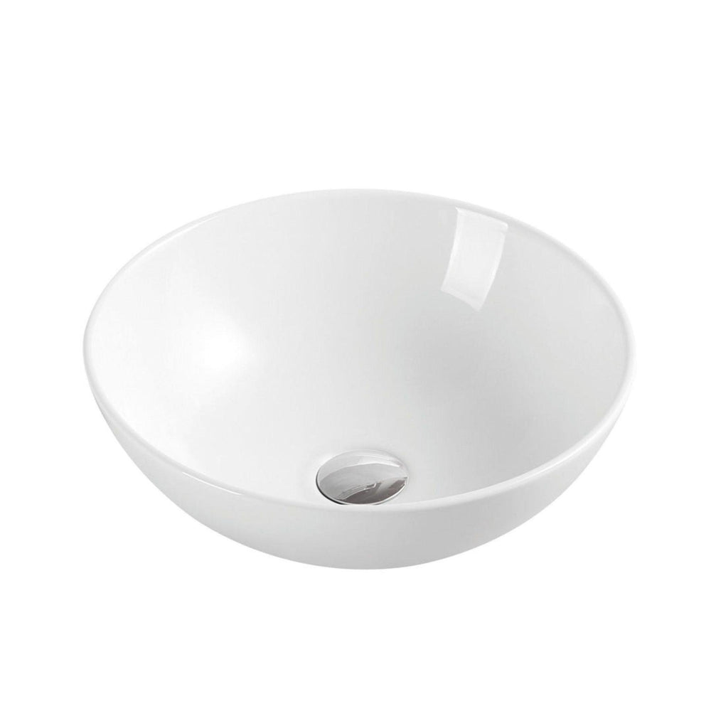 MERCIO SPIN ROUND ABOVE COUNTER BASINS GLOSS WHITE 145MM