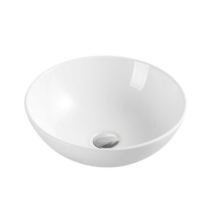MERCIO SPIN ROUND ABOVE COUNTER BASINS GLOSS WHITE 145MM