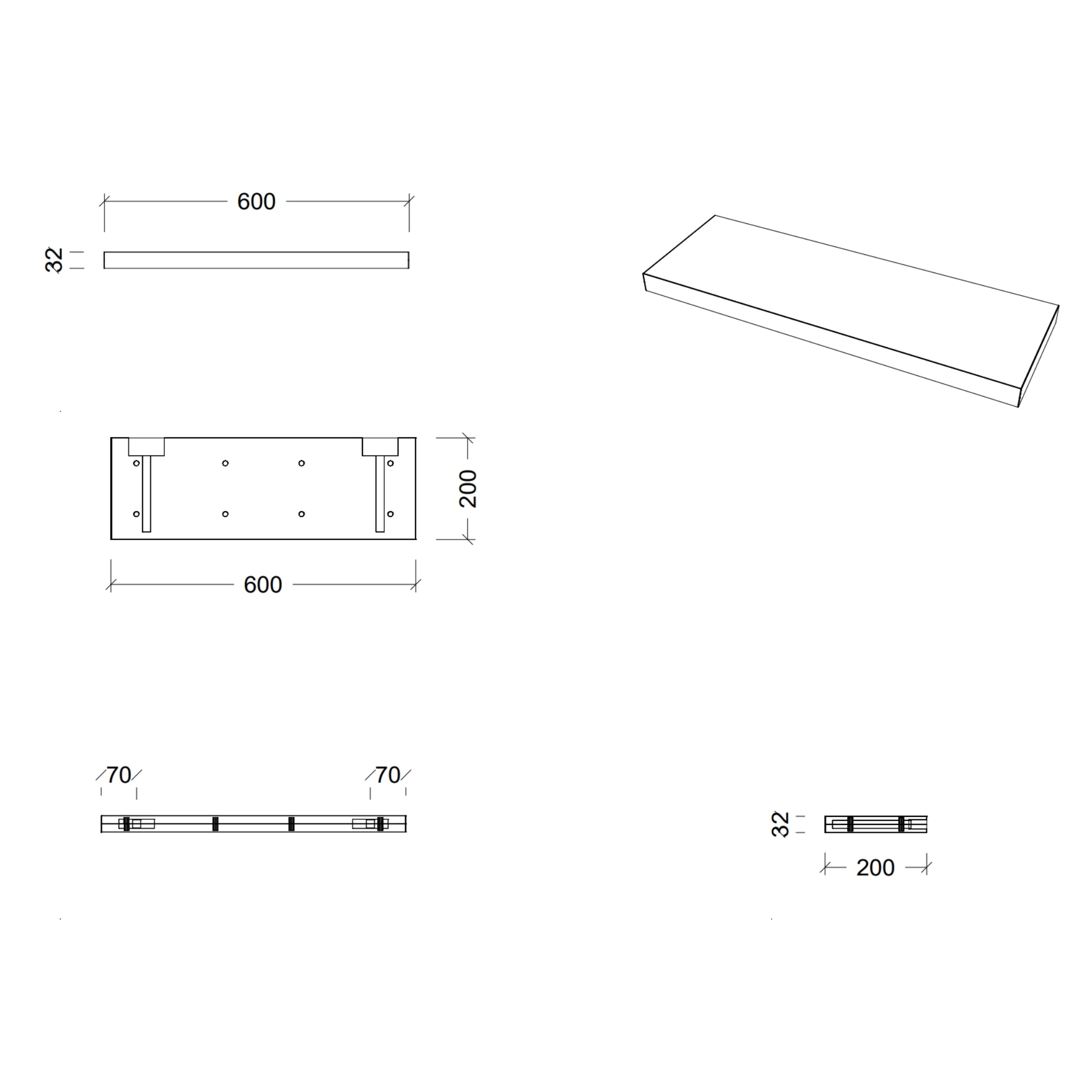 TIMBERLINE CUSTOM SPLICE SHELVES (ALL SIZING)
