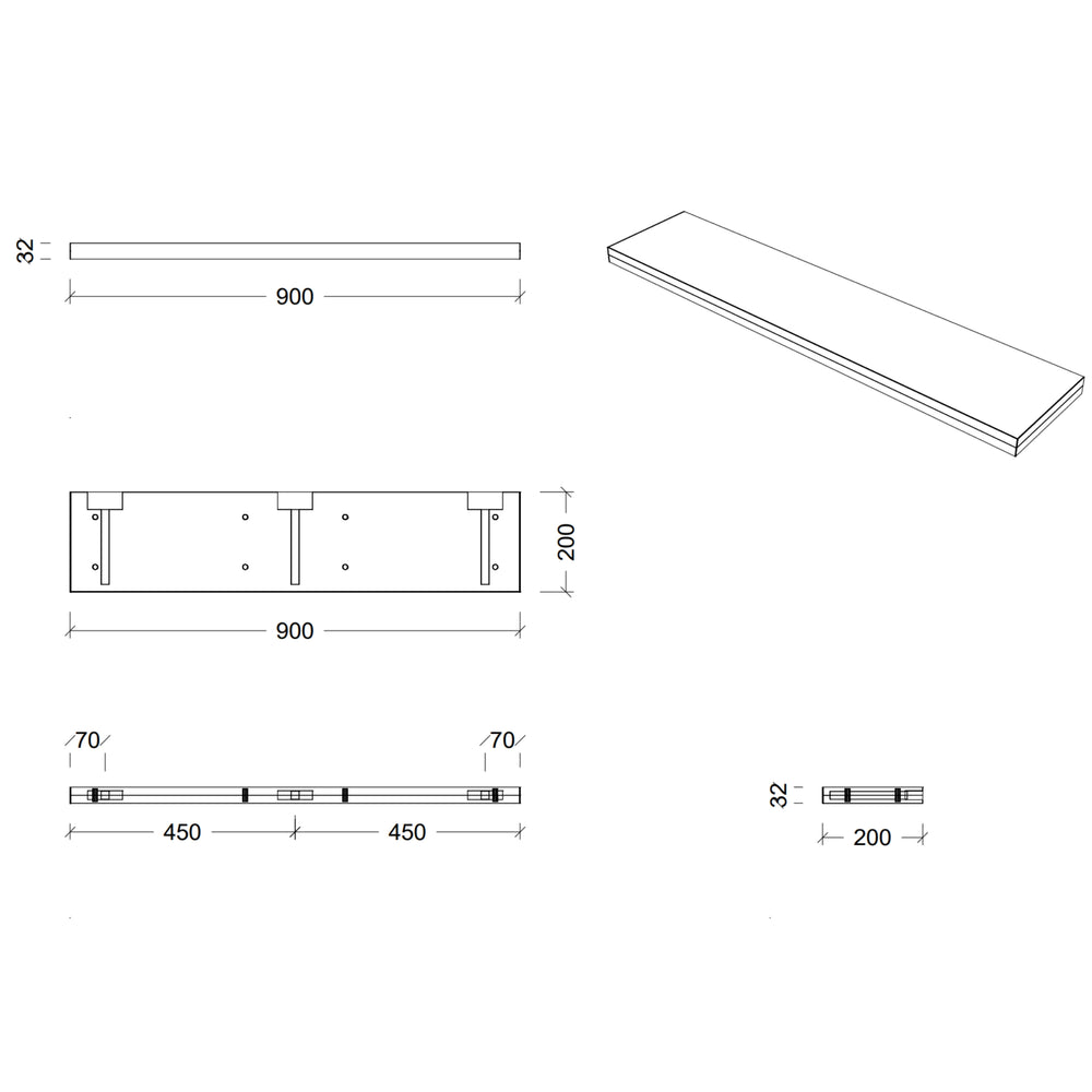 TIMBERLINE CUSTOM SPLICE SHELVES (ALL SIZING)