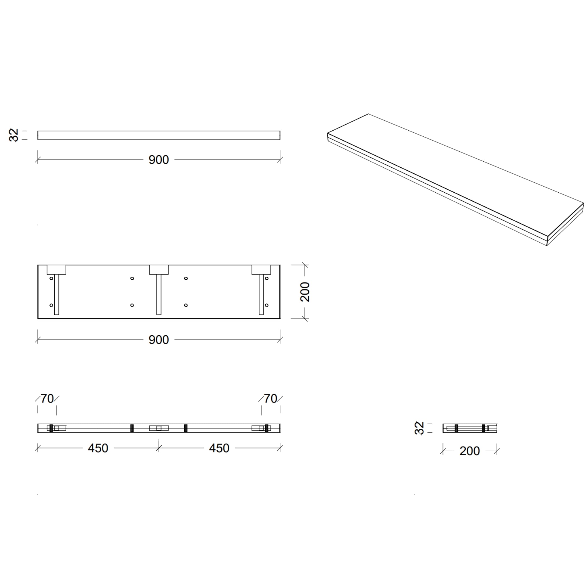 TIMBERLINE CUSTOM SPLICE SHELVES (ALL SIZING)