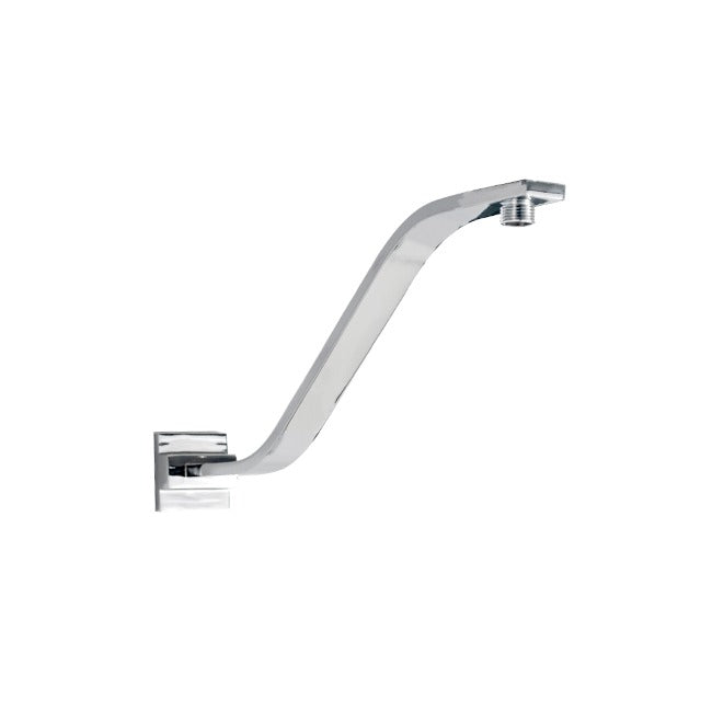 LINKWARE WALL SQUARE UPSWEPT SHOWER ARM 435MM CHROME