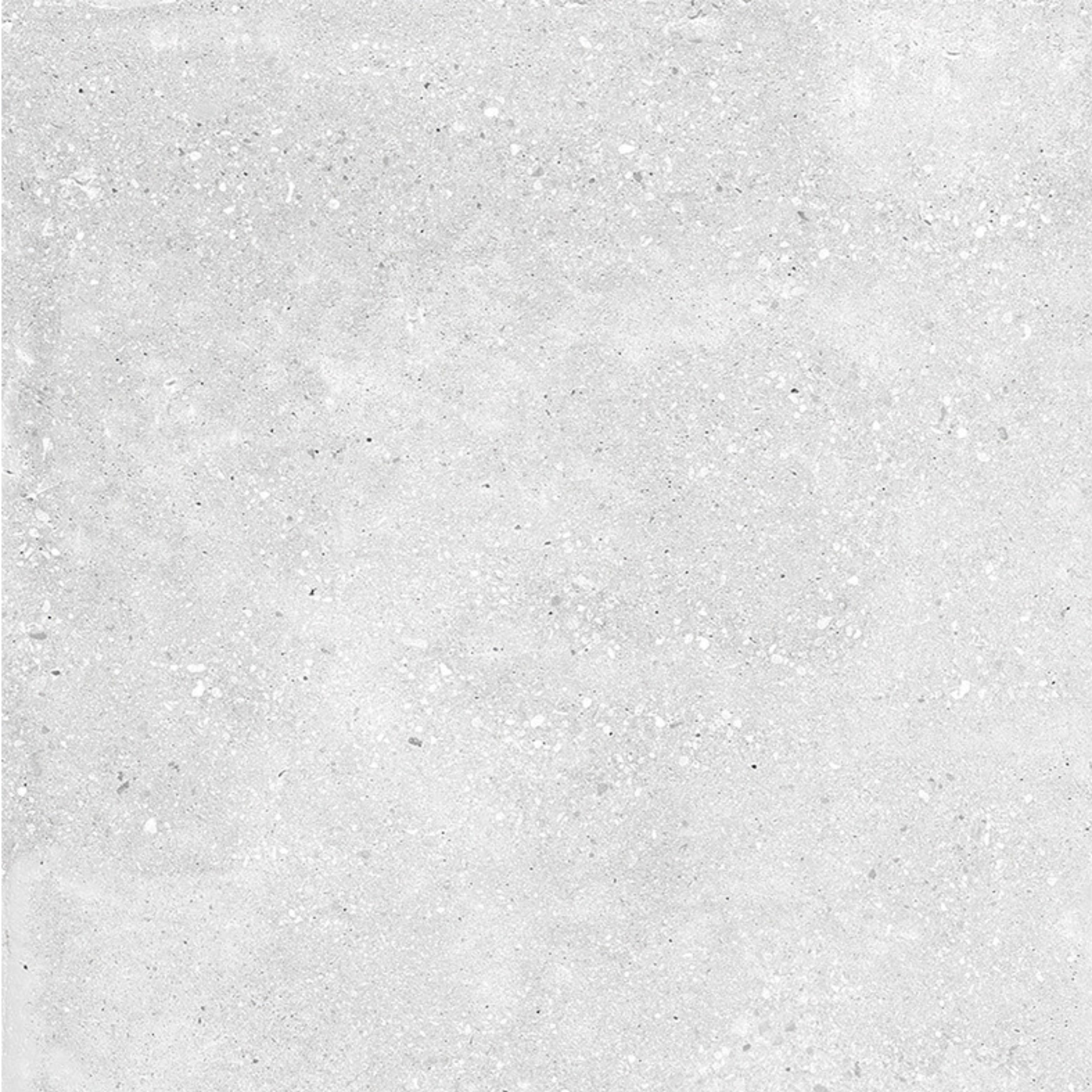 EVERSTONE STONE CEMENT WHITE MATTE 600X600MM SQUARE TILE (PER BOX)