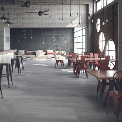 EVERSTONE STONE MOOD DARK GREY MATTE 1200X600MM RECTANGULAR TILE (PER BOX)