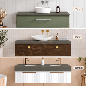 TIMBERLINE SILKSURFACE STRATISS NUOVO SINGLE BOWL VANITY TOP