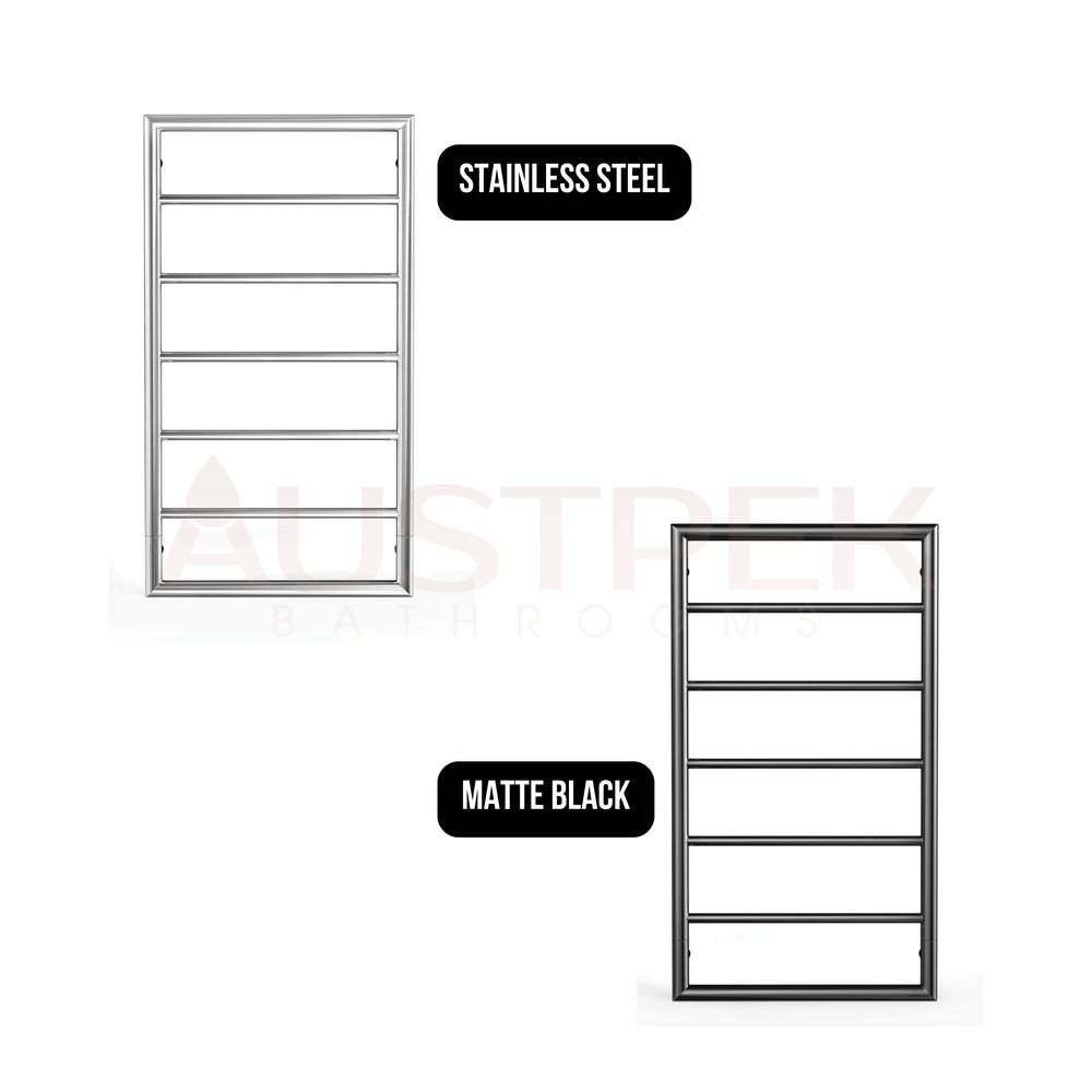 THERMOGROUP JEEVES SPARTAN BOXX HEATED TOWEL RAIL STAINLESS STEEL 930MM