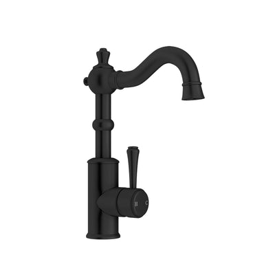 LINKWARE AUGUSTINE LEAD FREE BASIN MIXER 250MM BLACK