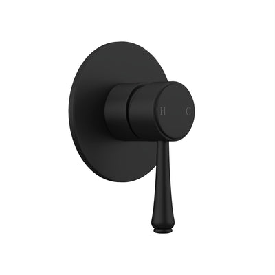 LINKWARE AUGUSTINE LEAD FREE WALL MIXER 100MM BLACK