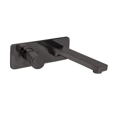 LINKWARE GABE WALL OUTLET MIXER 205MM GUN METAL