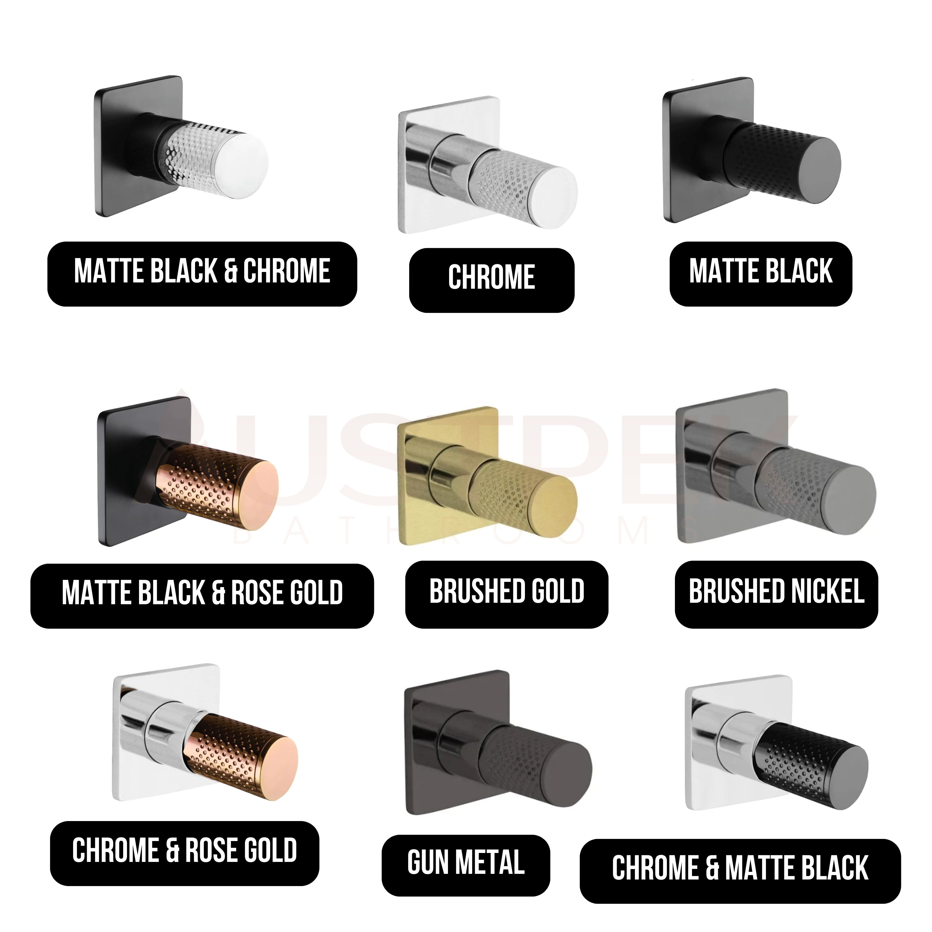 LINKWARE GABE WALL MIXER MATTE BLACK AND ROSE GOLD
