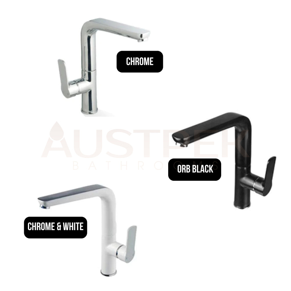 LINKWARE LIBERTY SINK MIXER 285MM WHITE AND CHROME