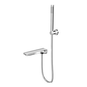 Linsol Tara Bath Spout with Diverter and Hand Shower 234mm Chrome