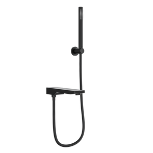 LINSOL TARA BATH SPOUT WITH DIVERTER AND HAND SHOWER 234MM MATTE BLACK