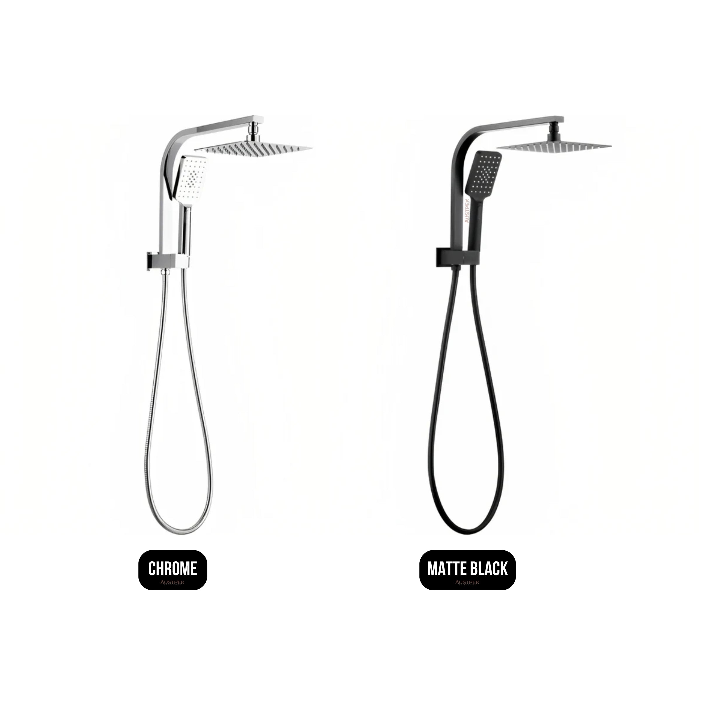 INSPIRE TARAN HALF RAIL SET WITH SQUARE HEAD CHROME