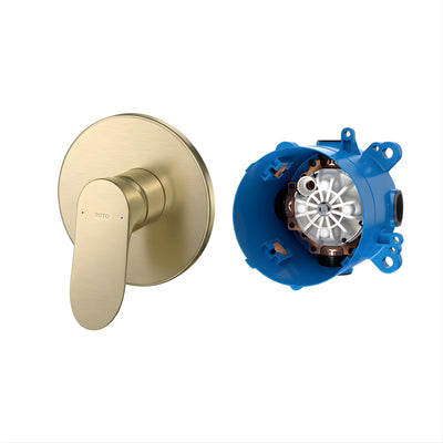 TOTO GA WALL MIXER FULL KIT 135MM BRUSHED FRENCH GOLD