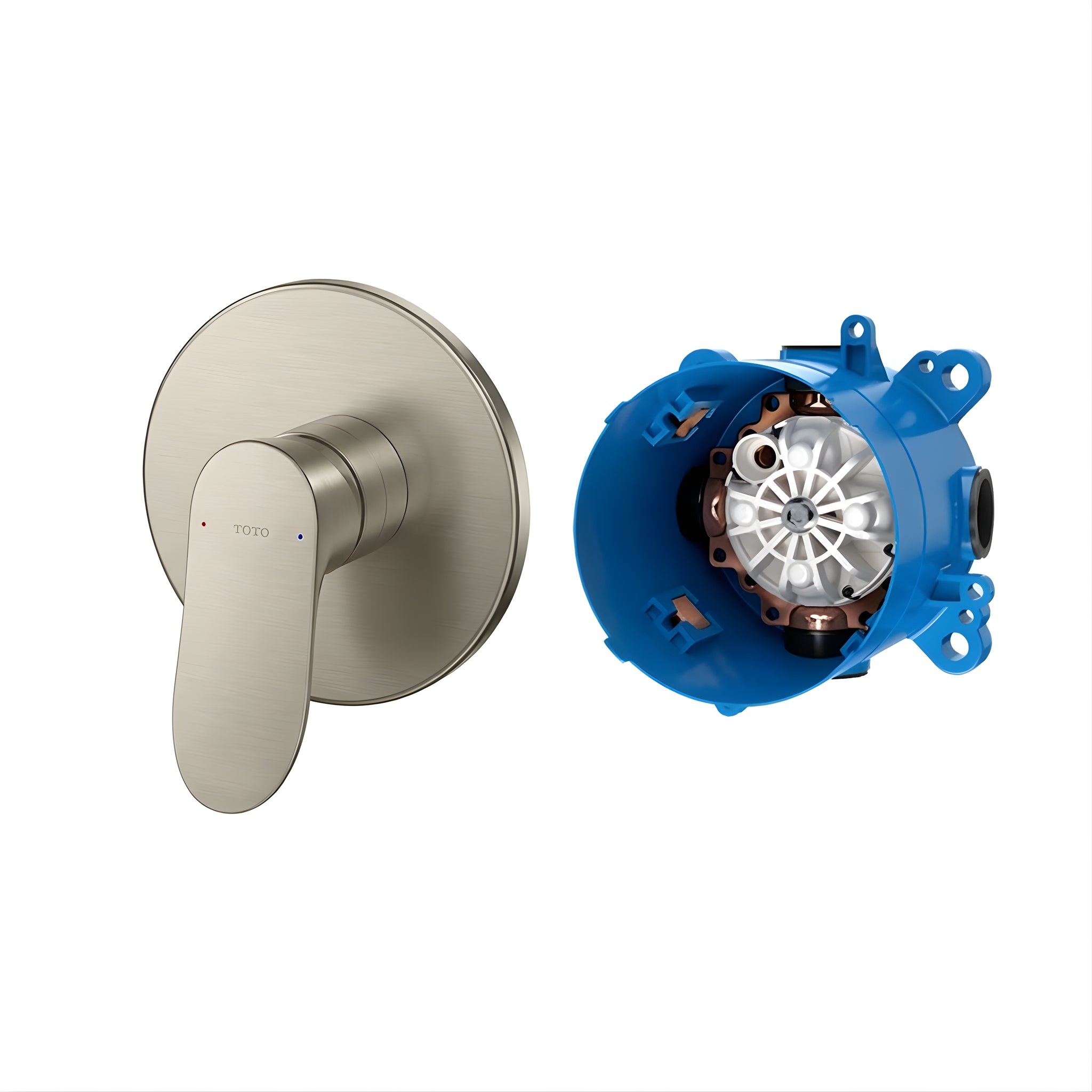 TOTO GA WALL MIXER FULL KIT 135MM BRUSHED NICKEL