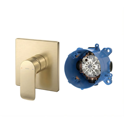 TOTO GA WALL MIXER FULL KIT 130MM BRUSHED FRENCH GOLD