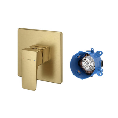 TOTO GE WALL MIXER FULL KIT 130MM BRUSHED FRENCH GOLD